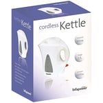 Infapower Cordless Electric Kettle Dry Boil Protection 2200W 1.7Litre X501 WHITE