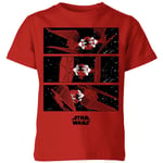 The Rise of Skywalker - T-shirt TIE Fighter - Rouge - Enfants - 7-8 ans