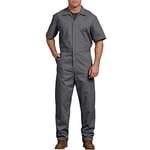 Dickies Men's Short-Sleeve Coverall, Gray, XL Shorts