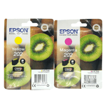 Epson 202 Magenta Yellow Ink Cartridge Original Kiwifruit Expression Photo XP