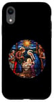 Coque pour iPhone XR True Story Crèche de Noël Jésus Chrétien Hommes Femmes Enfants