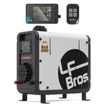 LF Bros Chauffage Diesel, 12V/24V/220V Portable Chauffage de Stationnement Diesel, 5kw Diesel Chauffe avec Interrupteur LCD Chronométré pour RV, Camion, Tente, Garage (Blanc)