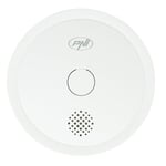 PNI PNI-HS261 Sensor SafeHouse HS261 Tuya Smart Application Wireless Smoke Detector | Wi-Fi Control | Battery Operated (3V) | 85dB | Silent Visual and Audible Alarm, 3 V, White