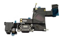 Docking port with Headphone Jack and Flex cable for iPhone 6 grey