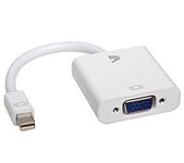 V7 MINI DP TO VGA ADAPTER WHITE MINI DP TO VGA ADPTR 1080P FHD CABL