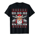 Viking christmas ugly xmas sweater jumper ho-ho-ho rowrowrow T-Shirt