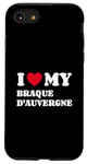 Coque pour iPhone SE (2020) / 7 / 8 Braques d'Auvergne I Love My Braque d'Auvergne