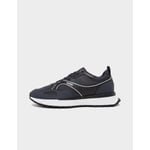 Hugo Boss Mens Jonah Run Trainers in Navy Leather - Size UK 12