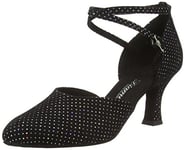 Diamant Diamant Damen Tanzschuhe , shoes femmes - Noir - Schwarz (Schwarz/Multicolor), 37 1/3 EU (4.5 UK)