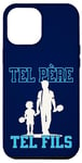 Coque pour iPhone 13 Pro Max Complicité Papa Fils Ping Pong Cadeau Anniversaire Pères