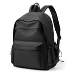 HYC00 Sac a Dos Ecole Fille Ado Cartable Sac à Dos Scolaire Fille Collège Sac a Dos Unisexe Sac à Dos Loisir Sac ados Scolaires Léger Sac d'école Sac pour Portable 14 pouces Casual Daypacks,Noir