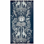 ANIMALIA KRUGER WALLPAPER W0102/06 NAVY METALLIC EMMA J SHIPLEY