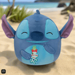 Peluche originale Squishmallows 25 cm Disney Stitch and Scrump