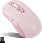 Souris Sans Fil, Silencieuse, Sans Fil, Bluetooth, Trimode Avec 6 Boutons, Design Ergonomique Sans Fil, 800-1200-1600 Dpi Réglable, Pour Ipad, Pc, Ordinateur Portable, Ordinateur P[MOU142397]