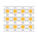 12 st LED-chips COB Ljuskällor Komponent 5W 15‑17V för DIY-spotlight Downlight Taklampa Varmvitt Ljus