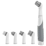 Tlily - Brosse de Nettoyage éLectrique avec Plusieurs TêTes de Brosse 4 en 1, Brosse MotoriséE Sans Fil pour Salle de Bain, Toilettes, Cuisine,