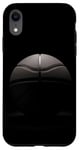 Coque pour iPhone XR Ballon de basket simple noir et blanc