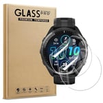 AOKUMA Verre Trempé compatible Huawei Watch GT 3 SE 46mm, [Lot de 2] Protection d'écran Pour Huawei Watch GT 3 SE 46mm [0.26mm] [Extrêmement résistant aux rayures] [Haute définition]