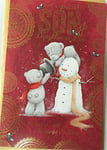 SON & DAUGHTER-IN-LAW ME TO YOU BEAR COUPLE CHRISTMAS CARD BOTH OFYOU NEW GIFT