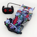 Super Racing Remote Control Car High Speed 4WD RC Graffiti F1 Car Kids toy  27cm