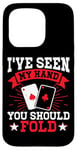 Coque pour iPhone 15 Pro Jeu de cartes de poker Jetons de jeu Bluff