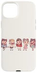 iPhone 15 Plus Cute Manga Chibi Girls In Different Moods Case