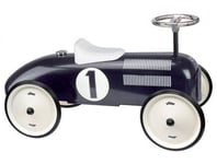 Porteur Voiture de course metal, Noir - Vehicule Racer Retro, Vintage - Bebe