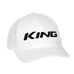 Cobra King Pro Graphic Logo Flex Fit White Mens Golf Cap 909242 02 - Size L/XL