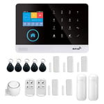 Wireless WIFI GSM Auto-Dial Alarm System Display Door Sensor PIR Phone APP Remot