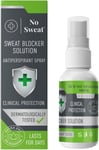 NO SWEAT Maximum Strength Antiperspirant Spray, Strong Deodorant for Excessive 