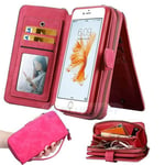 Apple iPhone 5/5S/SE(1st Gen) Deluxe Zipper Case Rose