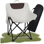 Puluomis - Chaise de camping pliable, chaise pliante, portante 120 kg, chaise de jardin, chaise de pêche, extérieur