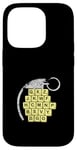 Coque pour iPhone 14 Pro Jeu de blocs de lettres amusant Choisissez soigneusement vos mots