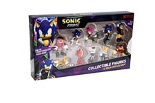 BANDAI Sonic Prime Collectable Figures 12 Pack Set 1 | 12 6.5cm Sonic The Hedgehog Models Based On The Sonic Prime Netflix TV Show | Sonic Toys Make Great Gaming Merchandise For Adults And Kids