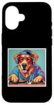 Coque pour iPhone 16 Golden Dog Music Platines DJ pour mixage de disques vinyles