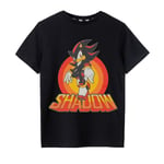 Sonic The Hedgehog Pojkar Shadow Rings Kortärmad T-shirt 7-8 Black 7-8 Years