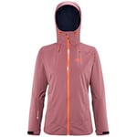 Millet - Grands Montets II GTX JKT W - Women's Hardshell Jacket - Waterproof Gore-Tex Membrane - Approach, Hiking, Trekking, Lifestyle - Brown Pink