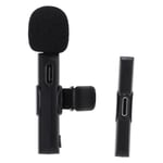 Wireless Mic Lavalier Lapel Mic Clip On Video Mic For Live Outdoor Mobile Phone