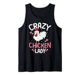 Crazy Chicken Lady Chickens Funny Chicken Lover Farmer Women Tank Top