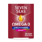 Seven Seas Omega-3 & Multivitamins Woman, With Biotin and Iron, 30-Day Duo Pack