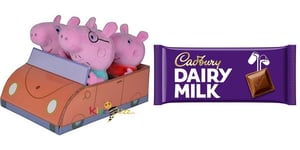 Peppa Pig 4-Piece Family Toy For Kids & Cadbury Dairy Milk Chocolate Bar-180g