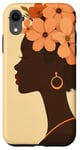 Coque pour iPhone XR Femme noire féministe afro-américaine design minimaliste