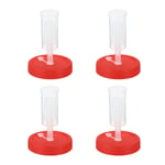 Fermentation Kit, 4 Mason Jars Fermenting Lids with 4 Airlocks Red