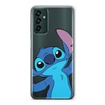 ERT GROUP mobile phone case for Samsung M13 4G original and officially Licensed Disney pattern Stitch 018 optimally adapted to the shape of the mobile phone, partially transparent