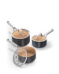 Ninja Ceramic 3 Piece Sauce Pan Set