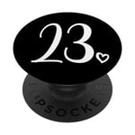 Number 23 Twenty-Three For Women, 23 Years Old 23rd Birthday PopSockets Swappable PopGrip