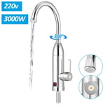 Vingo - Robinet Chauffe Eau Instantané Electrique 220V 3000W Robinet Chauffant De La Température led Pour Cuisine Salle De Bain