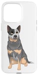 Coque pour iPhone 15 Pro Max Blue Australian Battle Dog Blue Heeler