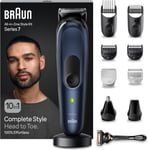 Braun All-in-One Style Kit Series 7 MGK7410, 10-in-1 Kit for Beard Trimmer,