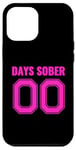 Coque pour iPhone 12 Pro Max 0 Days Sober Funny Sports Drinking - Mignon et drôle